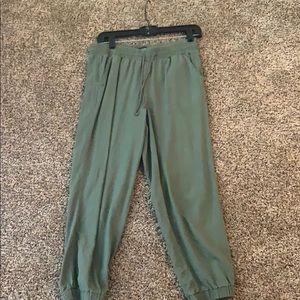 Green joggers